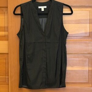 Banana Republic Black Sleeveless Blouse